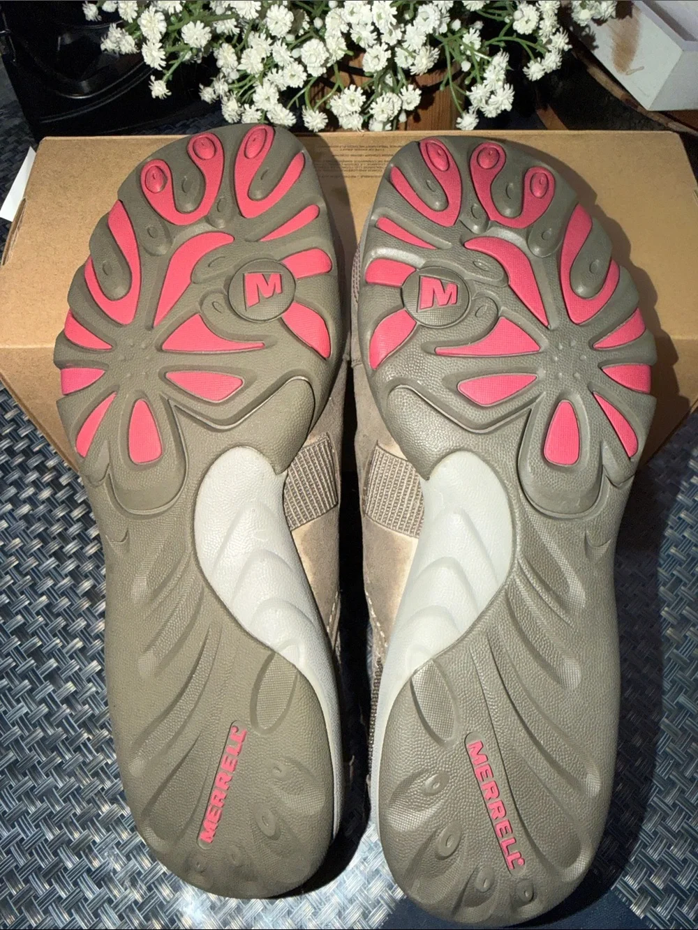 Merrell Taupe Mary Jane Casual Flats